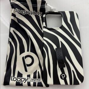 Loopy Case for iPhone 12 Pro Max- Zebra